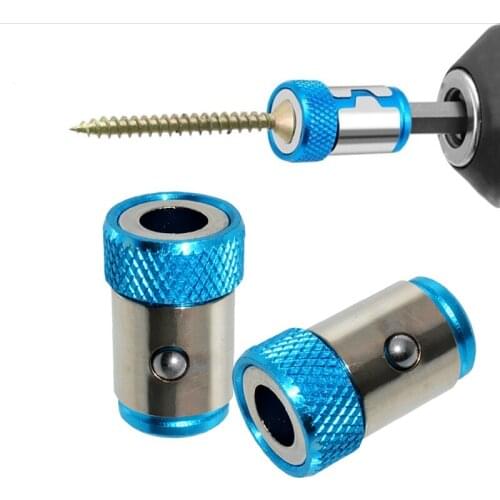 Universal Magnetic Ring 1/4” Metal Screwdriver Bit Magnetic Ring For 6.35mm Shank Anti-Corrosion Drill Bit Magnet Powerful Ring