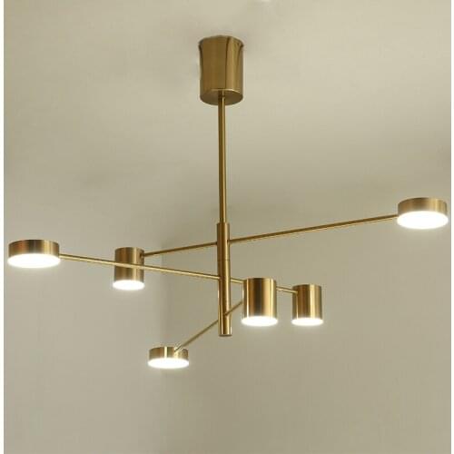 Gold Lampshade Pendant Lights LED Hanging Spotlight Lamp GU10 Nordic Modern Design for dinning room metal suspension luminaire