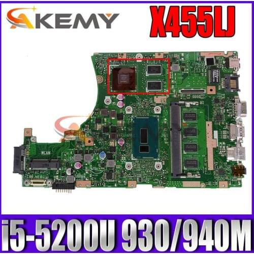 100% new for asus x455LJ mainboard X455LF motherboard i5-5200u built-in REV.3.1 930 /940 tested well