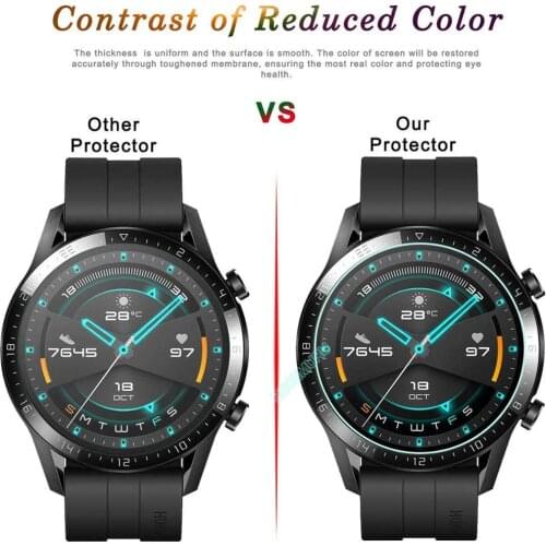 3Pcs Watch HD Film for Huawei Watch 46mm GT GT2 46mm smartwatch Screen Protectors Protection Films not glass watch Accessories