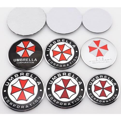 4pcs 50mm 56mm 60mm 65mm Umbrella car sticker Wheel Center Hub sticker Rim Creative badge covers decoration sticker accessories