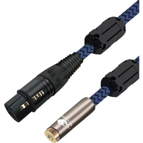 Audiophile Audio Cable RCA Female to XLR 3 Pin Female Mixing Console XLR F to RCA F Conversion Cable 1M 2M 3M 5M 8M