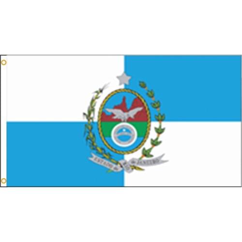Yehoy hanging 90*150cm Rio de Janeiro Flag State of Rio de Janeiro Brazil flag