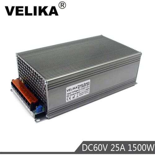Switching Switch Power Supply DC 60V 25A 1500W Voltage Transformer 110V 220V AC DC60V SMPS For CNC CCTV Stepper Motors Led Light