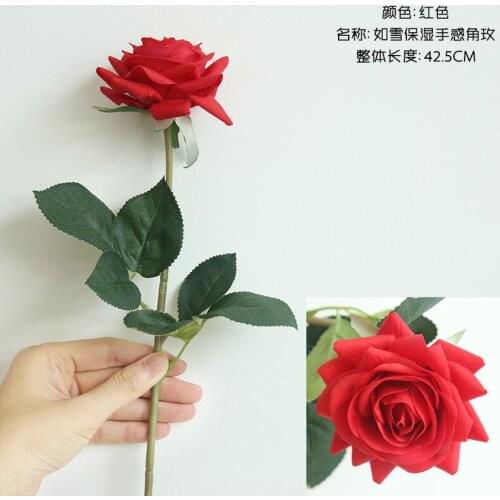 Artificial Flowers for Wedding High Quality Peony Vivid Flores Artificiales Fake Silk Rose Bridal Wedding Decor Wreath Home