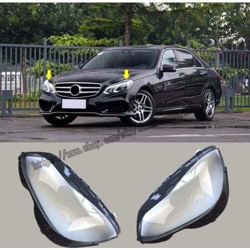 For Mercedes Benz E Class W212 2014-15 Headlight Headlamp Lens Cover Right&Left Car modification accessories