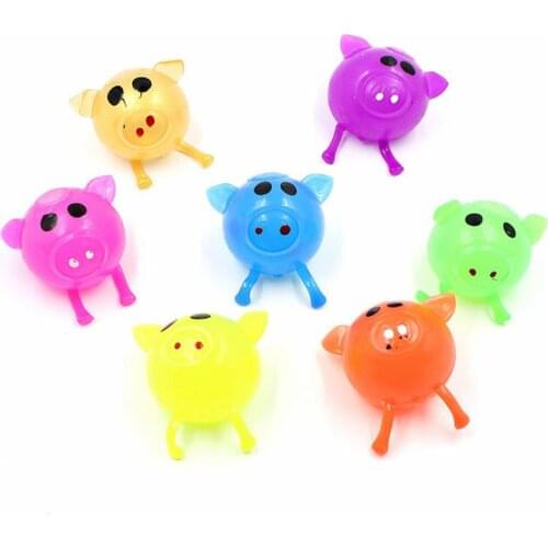 NEW Jello Pig Cute Anti Stress Splat Water Pig Ball Vent Toy Venting Sticky Creative Squeeze Water Ball Funny Novelty Toy
