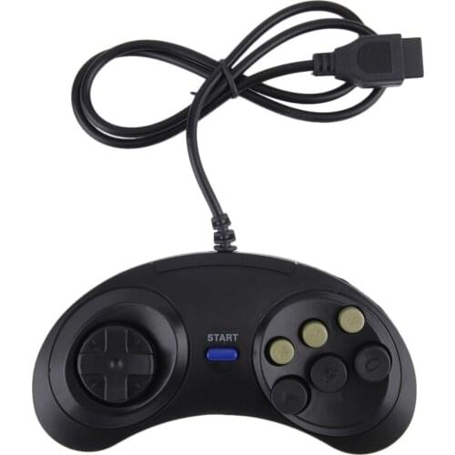 New Six Buttoms Game Handle Command Pad Plastic Accessories Gamepad For Sega Megadrive for Mega drive Deluxe Drive Wonder mega