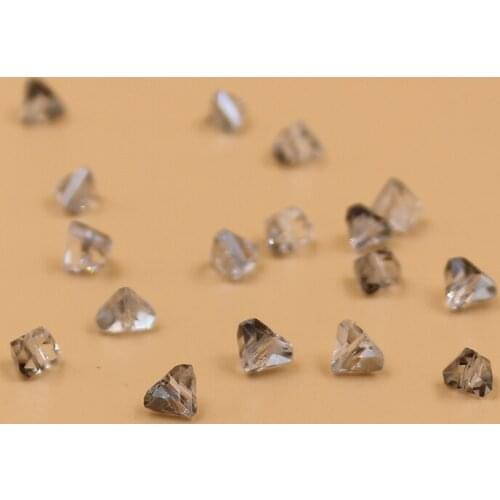 Wholesale 6mm 100pcs Triangle Austria Crystal Beads For Jewelry Making DIY Handmade Bracelet