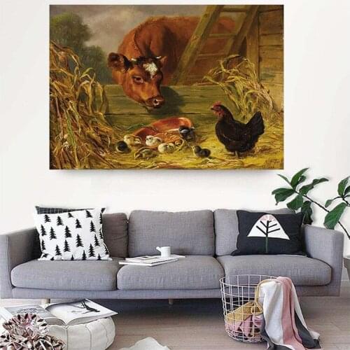 Full Square/Round Drill 5D DIY Diamond Painting Poultry cattle and chicken Embroidery Cross Stitch Mosaic Home Decor Gift TY74