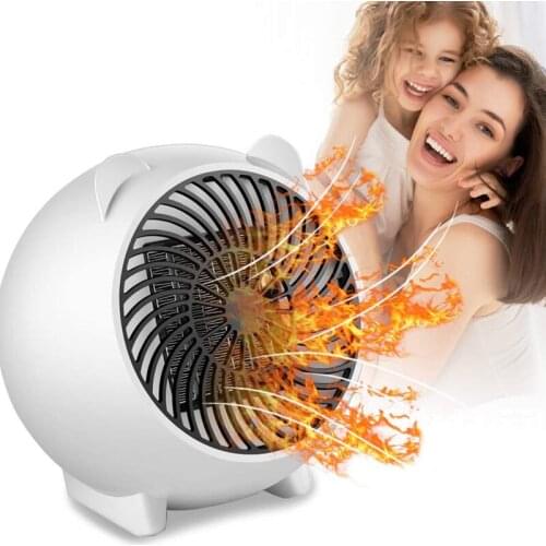 ELOOLE Portable Mini Electric Wall Mounted Fan Heater PTC Heating Save Electricity Constant Temperature For Home Car Office