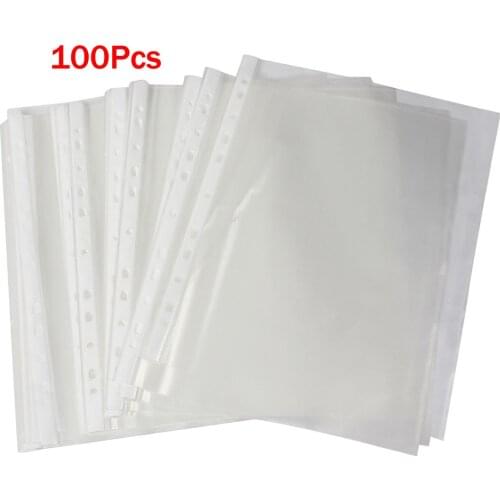 SOSW-Office A4 Papers Document Sheet Protector Clear White