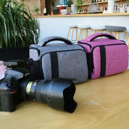 DSLR Camera Bag Shoulder Photo Bag for Canon 750D 1300D 200D 100D Nikon Sony FujiFilm Olympus Panasonic Waterproof Camera Case
