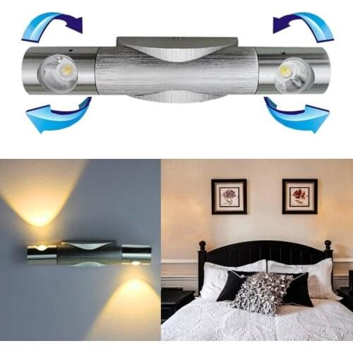 Hot 6W LED Mirror Front Lamp Wall Sconce Light Up Down Makeup Lamp Warm White