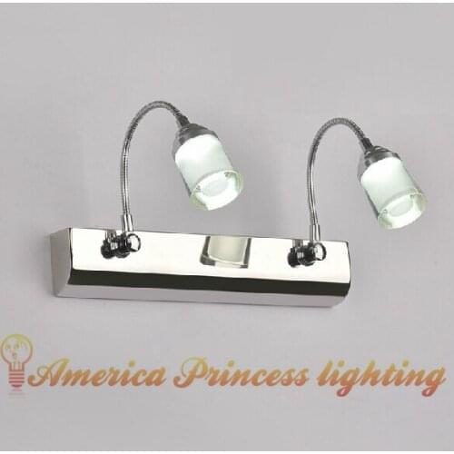 LED Wall light Bathroom mirror lights cabinet Cosmetic Light Waterproof Fog,Material: Stainless steel / acrylic, AC220V