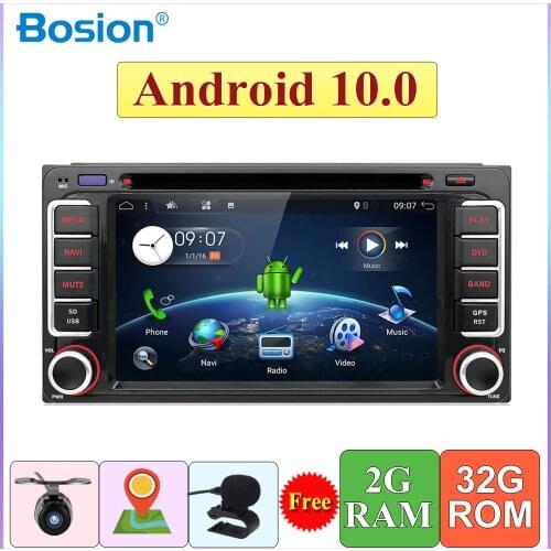 2 Din Android 10 Quad Core Universal Car Radio DVD GPS Stereo For Toyota Corolla Camry Prado RAV4 Hilux VIOS Wifi Bluetooth DAB