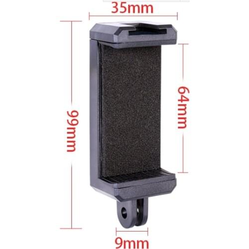 Hot shoe Universal Smartphone Holder w/GoPro Style Mount Attachment for Any Cell Phone. Connect Your Phone to Any GoPro Mount