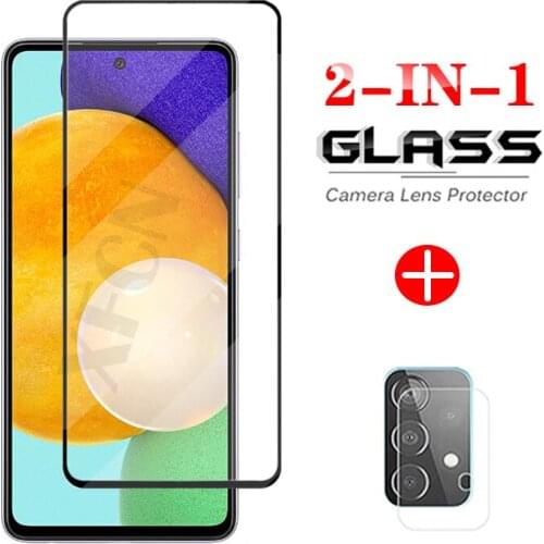 2-in-1 Glass Camera Lens For Samsung Galaxy A52 A72 4G Screen Protector Glass For Samsun A52 A72 5G Camera Film SamsungA52 A72