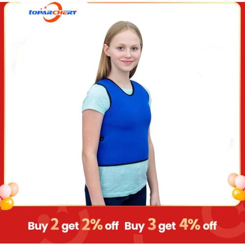 Sensory compression vest, low pressure comfort against autism, hyperactivity, mood disorder, for children, adolescents and child
