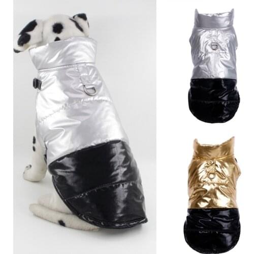 Winter Dog Clothes Waterproof Coat Stand-up Collar Jacket Thicken Dog Down Jacket Warm Puppy Pet Clothing Pet Accessories