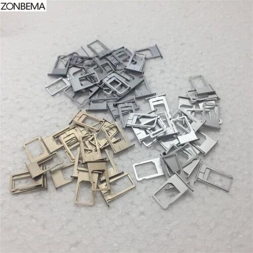 ZONBEMA 10pcs New Sim Card Adapter For iPhone 6 6S Plus Micro Sim Card Tray Slot Holder Replacement
