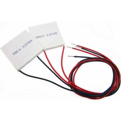 10PCS TEC1-12703 TEC1 12703 12703 40*40mm Heatsink Thermoelectric Cooler Cooling Peltier Plate Module