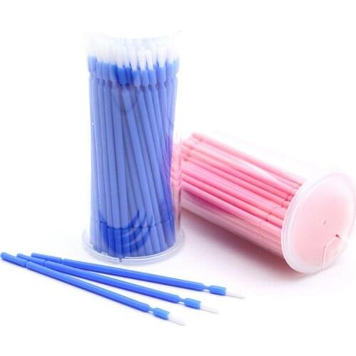 100Pcs/Box Micro Applicators Bendable Multi-purpose PP Disposable Micro Brush for Oral Care