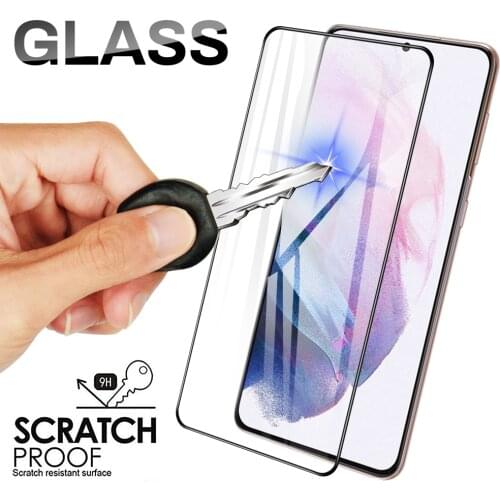 2PCS Clear Protective Glass for Samsung Galaxy A12 A42 A52 A02s M51 Screen Protector for Samsung S20 FE S21 Plus Tempered Glass