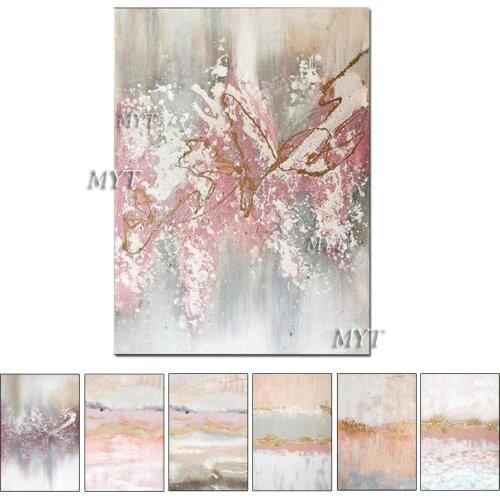 Abstract Gold Lines Canvas Art 100% Hand Painted Canvas Oil Painting Wall Art Home Living Room Wall Picture Decor Free Shipping