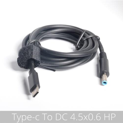 USB Type C PD Power Adapter Plug Converter to 4.5*3.0mm Laptop Charging Cable Cord for HP Stream 11 13 14 Split 13 x2 Notebook