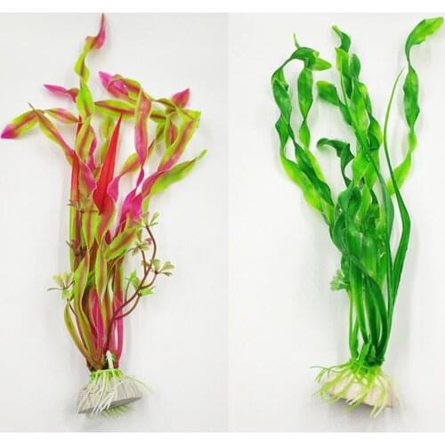 Aquarium Simulation Grass Fish Tank Decoration Landscape Fake Plant Fish Grass Strip Water Kelp Grass 1pc