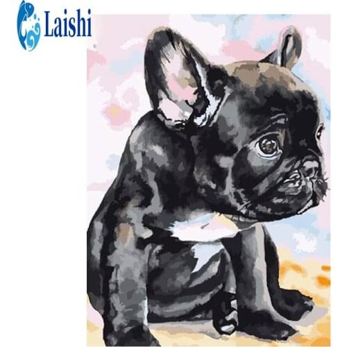 Diy 5d Diamond Painting Cartoon colorful dog Diamond embroidery Cross Stitch Square Round Diamond Embroidery Handwork Rhinestone