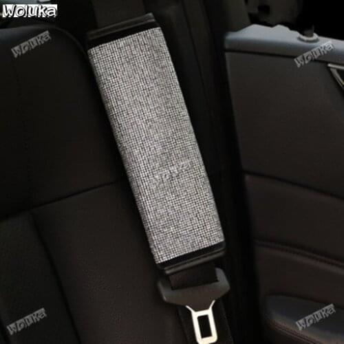 Diamond hand brake gear seat belt shoulder cover interior car decoration set CD50 Q06