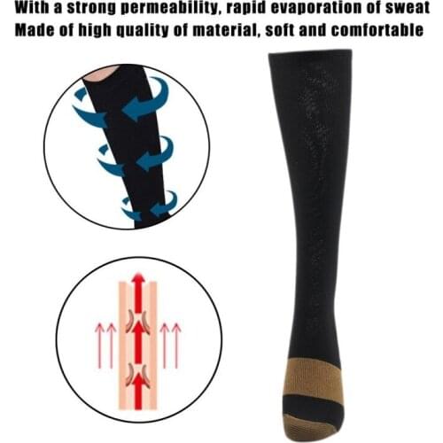 Anti-varicose Autumn Women Soft Mircle Anti-Fatigue Compression Socks Tired Achy Unisex Magic ladies Black Skin Color