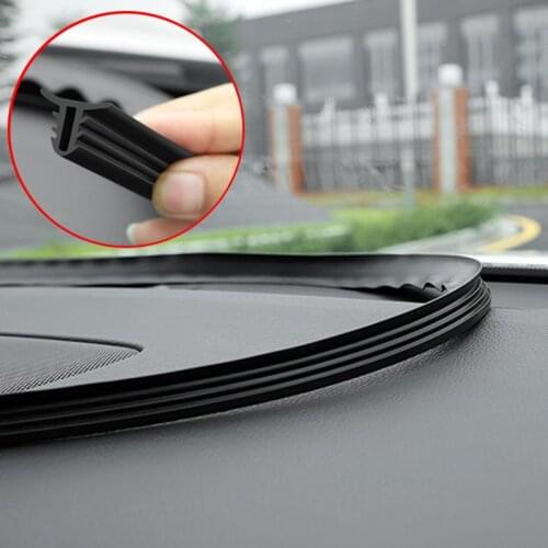 Car Rubber Sound Seal Strip Dashboard Sealing Strip 1.6M U Type Universal for Honda CRV Accord Odeysey Crosstour FIT Jazz City C