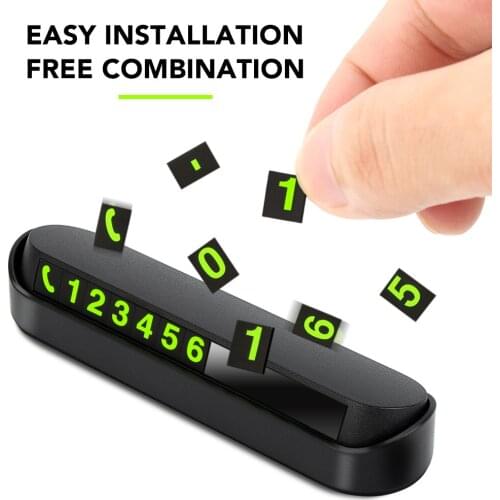 Hideable Car Phone Number Card Plate Stickers for Citroen C5 C4 C3 Berlingo Mitsubishi Lancer 9 10 Alfa Romeo Car Accessories