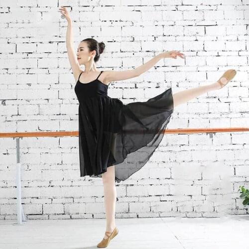 Ballet dress ballerina dance dress gymnastics leotard ballet tutu ballet dress for women camisole chiffon lyrical dress long