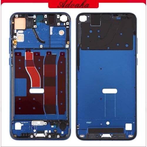 For Huawei Honor V20 Middle Frame Plate Bezel Housing Cover with side key For Honor View 20 Bezel Plate Cover For Honor V20