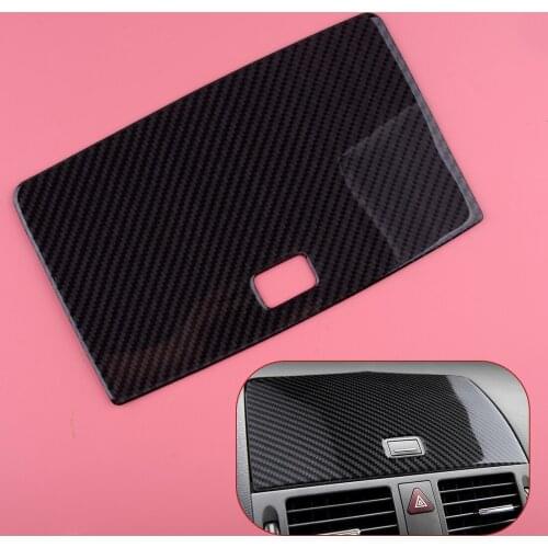 CITALL Carbon Fiber Console GPS Navigation Cover Trim Fit For Mercedes-Benz C Class W204 2007 2008 2009 2010