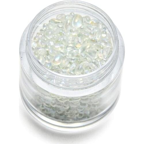 Nails MiniCobble 10g ORE Irregular Beads Colorful Pearly-Clear/ Black Tiny Stones Fillings Nail Decorations CobbleStones #PA113