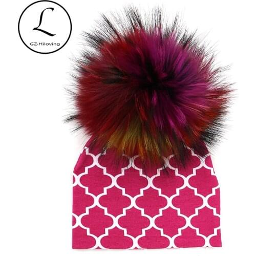 GZHILOVINGL 2017 Autumn Winter 0-6 Months Baby Hat Cotton Beanie Cap Toddler Baby Girls And Boys Pom Pom Hats Kids Hats