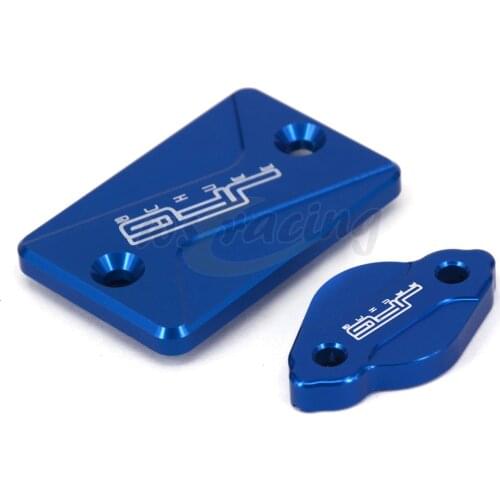 Motorcycle CNC Front & Rear Brake Fluid Reservoir Cover Cap For YAMAHA Tricker XG250 04-16 Serow250 05-16 XT250X WR250R WR250X