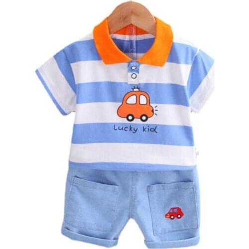 New Summer Baby Girls Clothes Suit Children Boys Fashion T-Shirt Shorts 2Pcs/Sets Toddler Casual Costume Outfits Kids Tracksuits