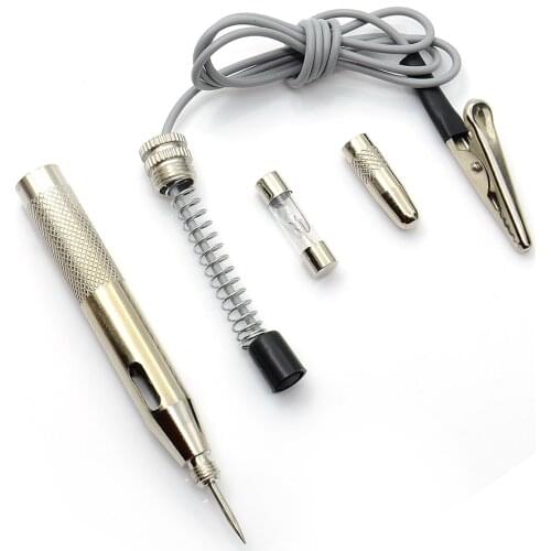 New DC 6V 12V 24V Probe Light System Test Probe Lamp Auto Car Light Circuit Tester Lamp Voltage Test Pen Detector Copper