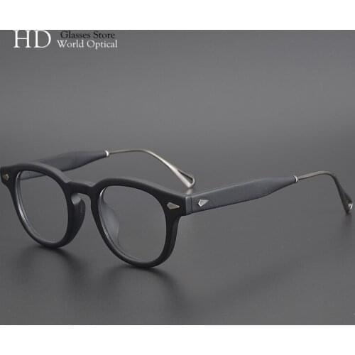 Original Quality LEMTOSH TT Retro Eyeglasses Men And Women Prescription Lense Optical Glasses Frame Acetate Oval Reading Glasses
