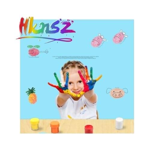Painted pigment 12 color finger paint can wash children and young children painting set