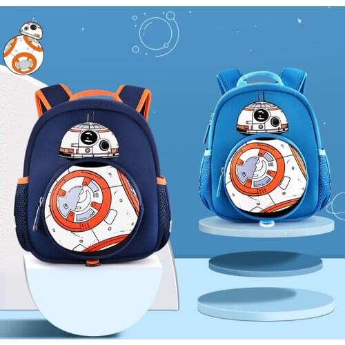 Authentic Disney Anti-lost Small School Bag Kindergarten Baby Boy Middle Class Star Wars 3-5 Childrens Preschool Cute Backpack