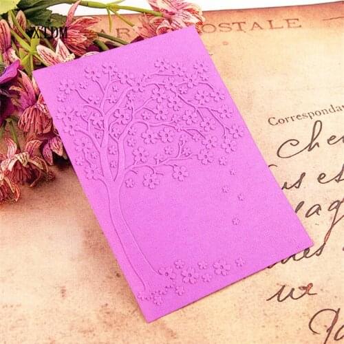 Easter plastic tree template craft card making paper card album wedding decoration Embossing folders