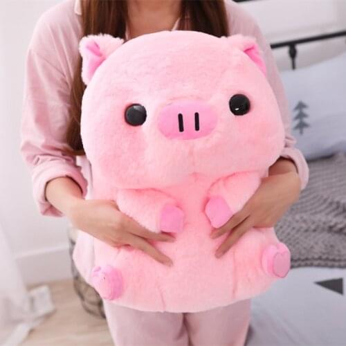 40cm Lovely Pink Pig Plush Toy Doll & Indoor Warm Winter Adult Stuffed Kawaii Shoes Children Baby Kawaii Birhtday Gift
