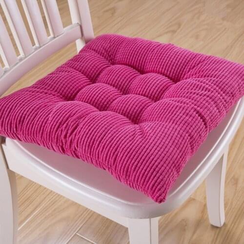 8 Colors 40*40cm Chair Cushion Back Cushion Home Decoration Throw Pillow Comfortable Sofa Hotel Car Seat Pad Buttocks Cushions